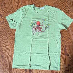Bella Canvas octopus with flowers graphic T-Shirt